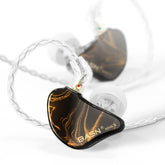 BASN MMCX in Ear Monitor Triple Driver Noise Isolating Headphones Golden Obsidian
